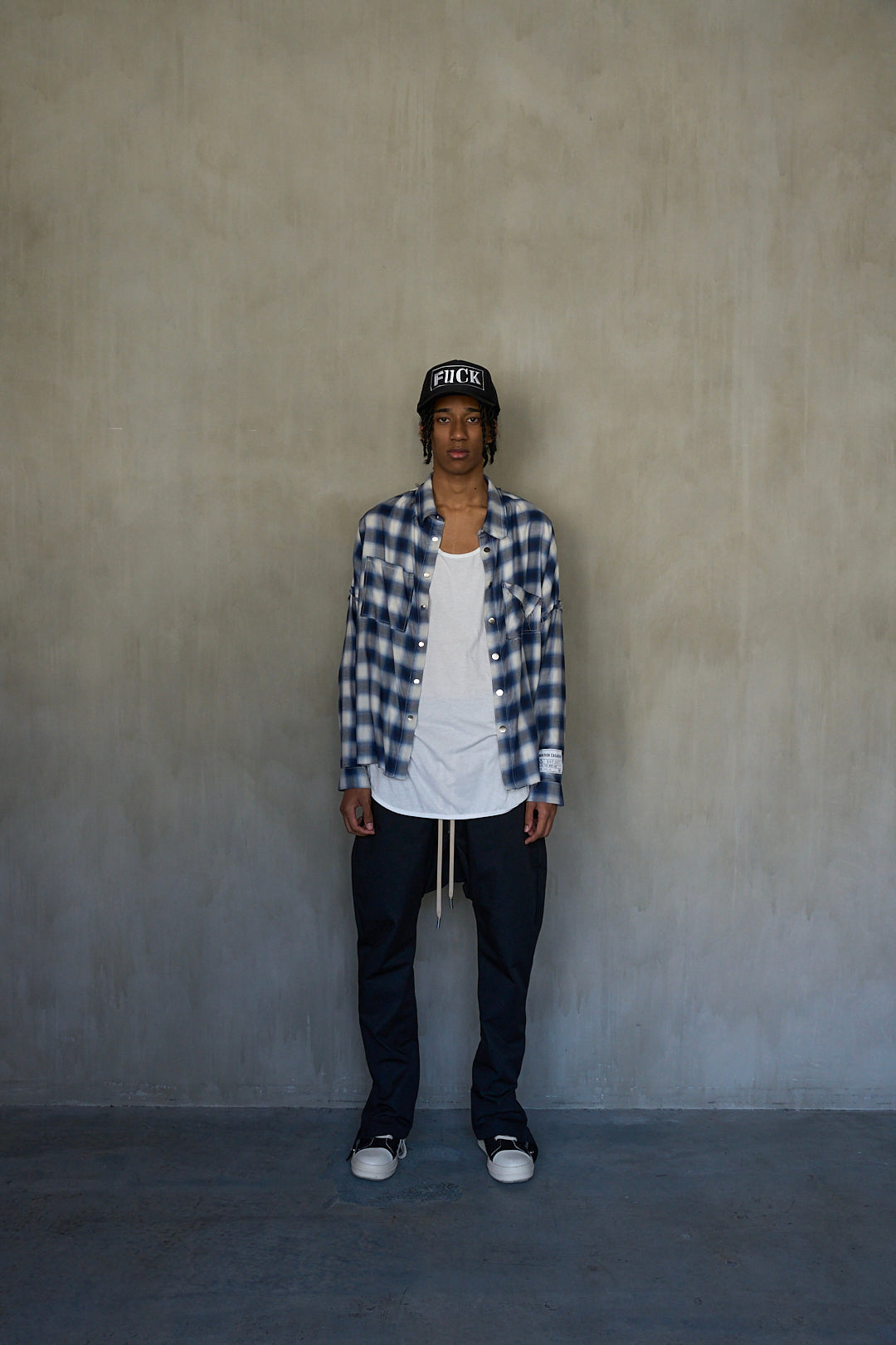 Ombre Check Shirts Jacket ''FROGMAN''