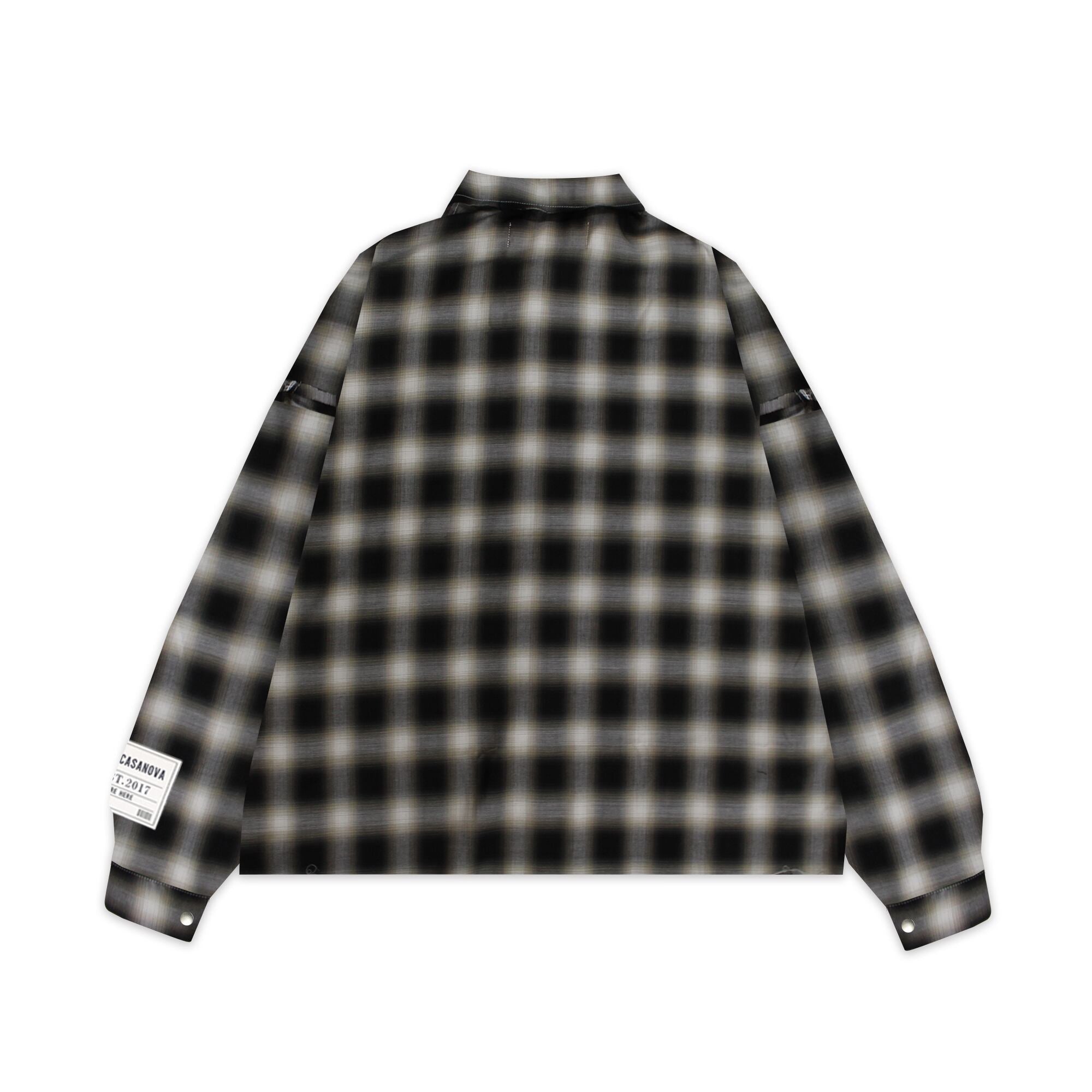 Ombre Check Shirts Jacket ''FROGMAN''