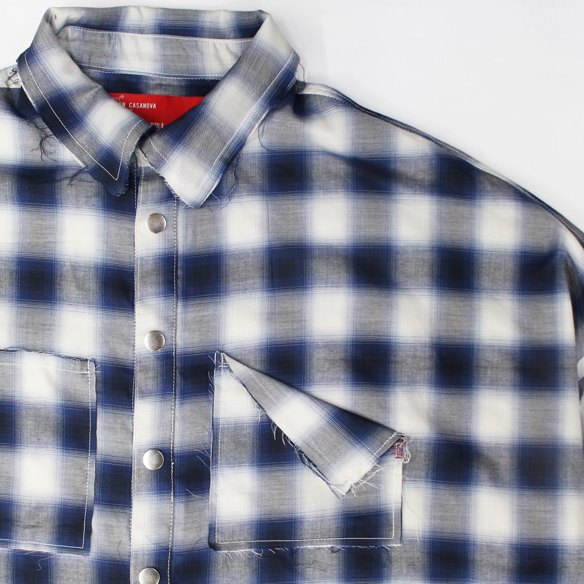 Ombre Check Shirts Jacket ''FROGMAN''
