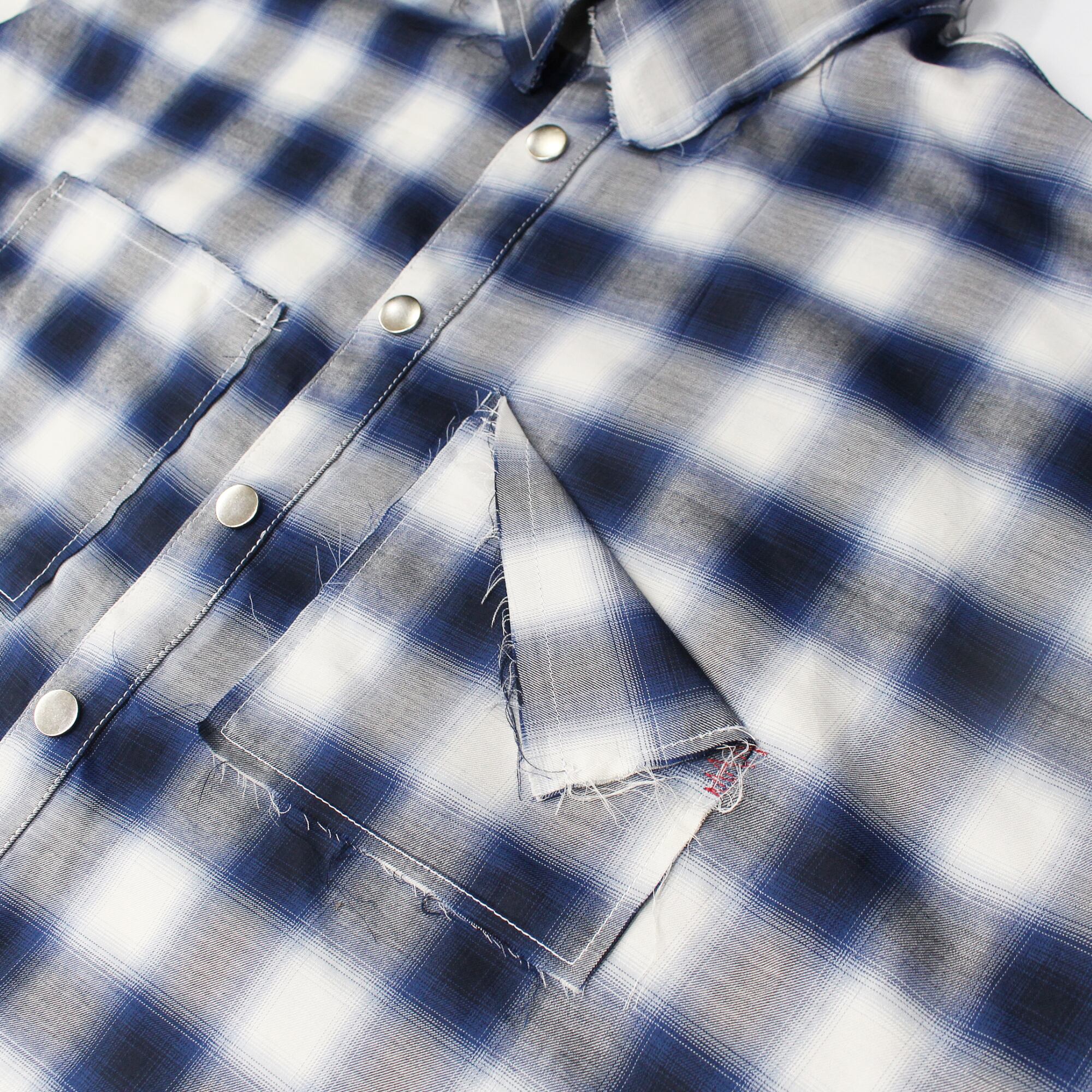 Ombre Check Shirts Jacket ''FROGMAN''