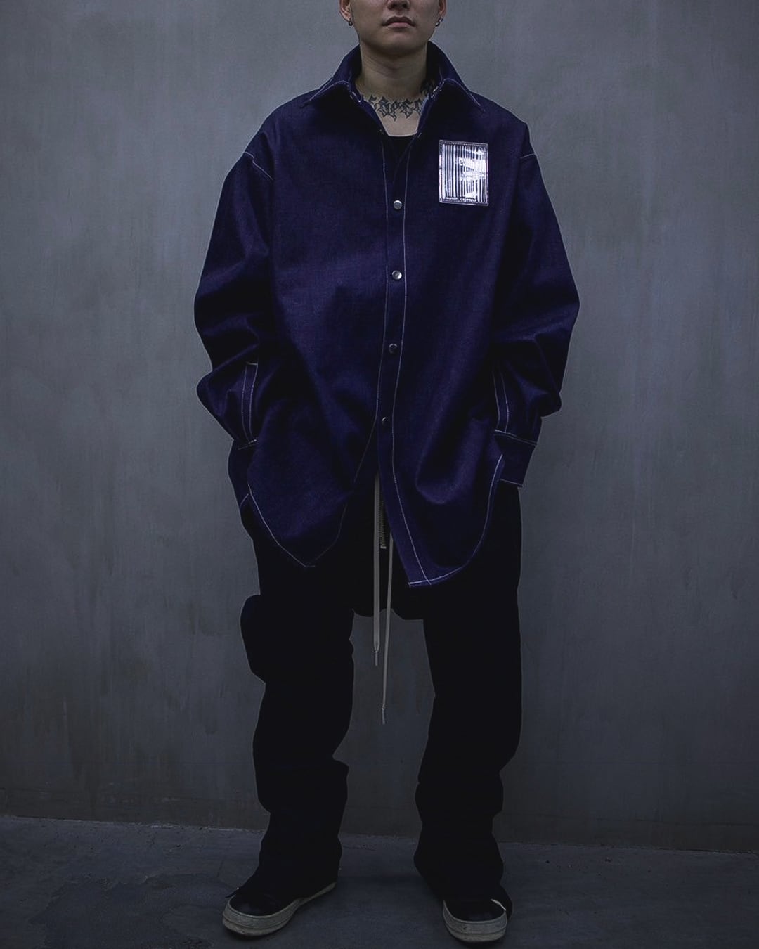 오버사이즈 데님 자켓 GIANT