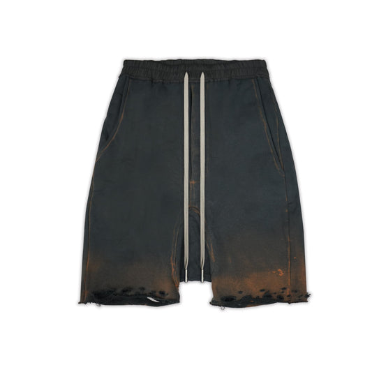 Distressed Sweat Sarouel Baggy Pants