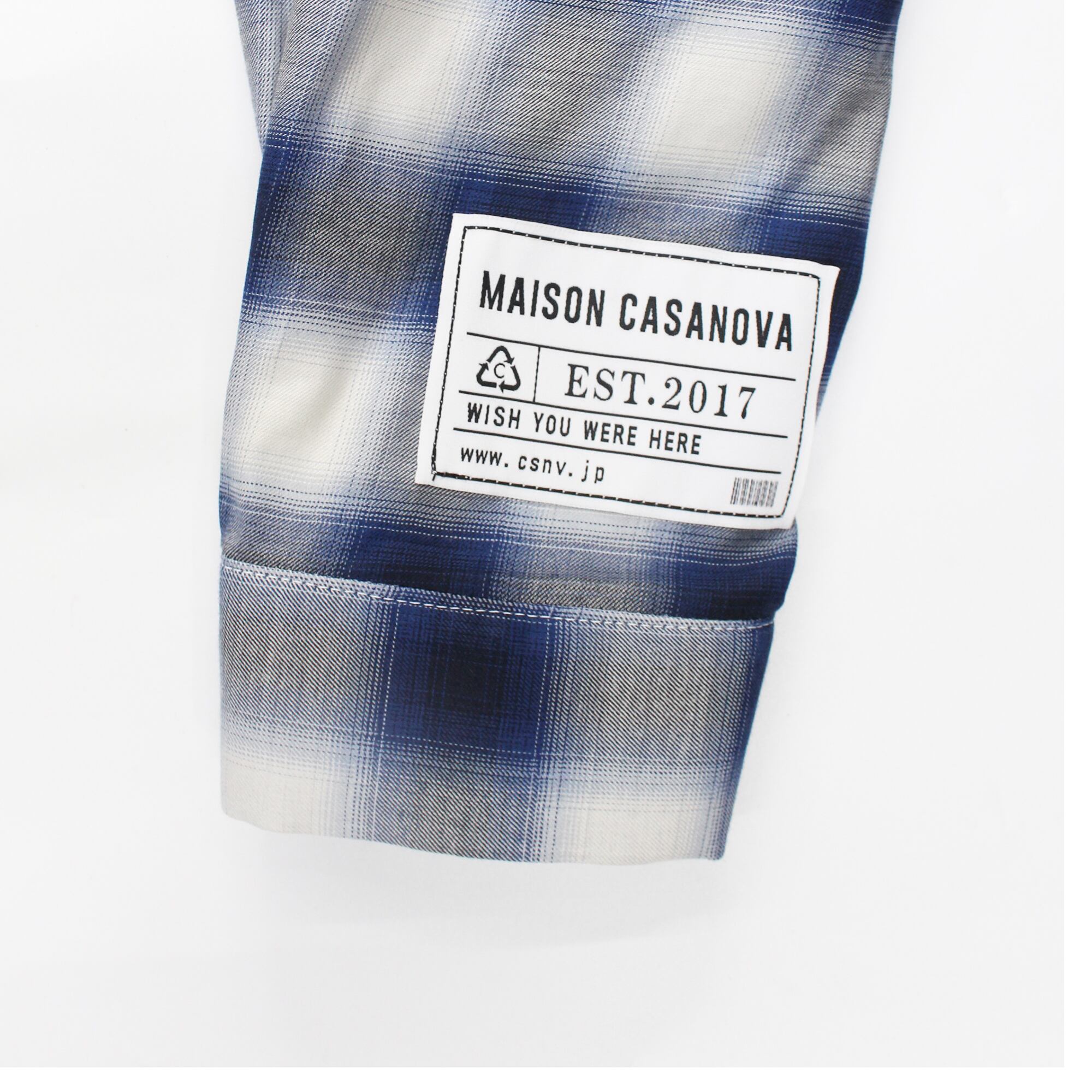 Ombre Check Shirts Jacket ''FROGMAN''