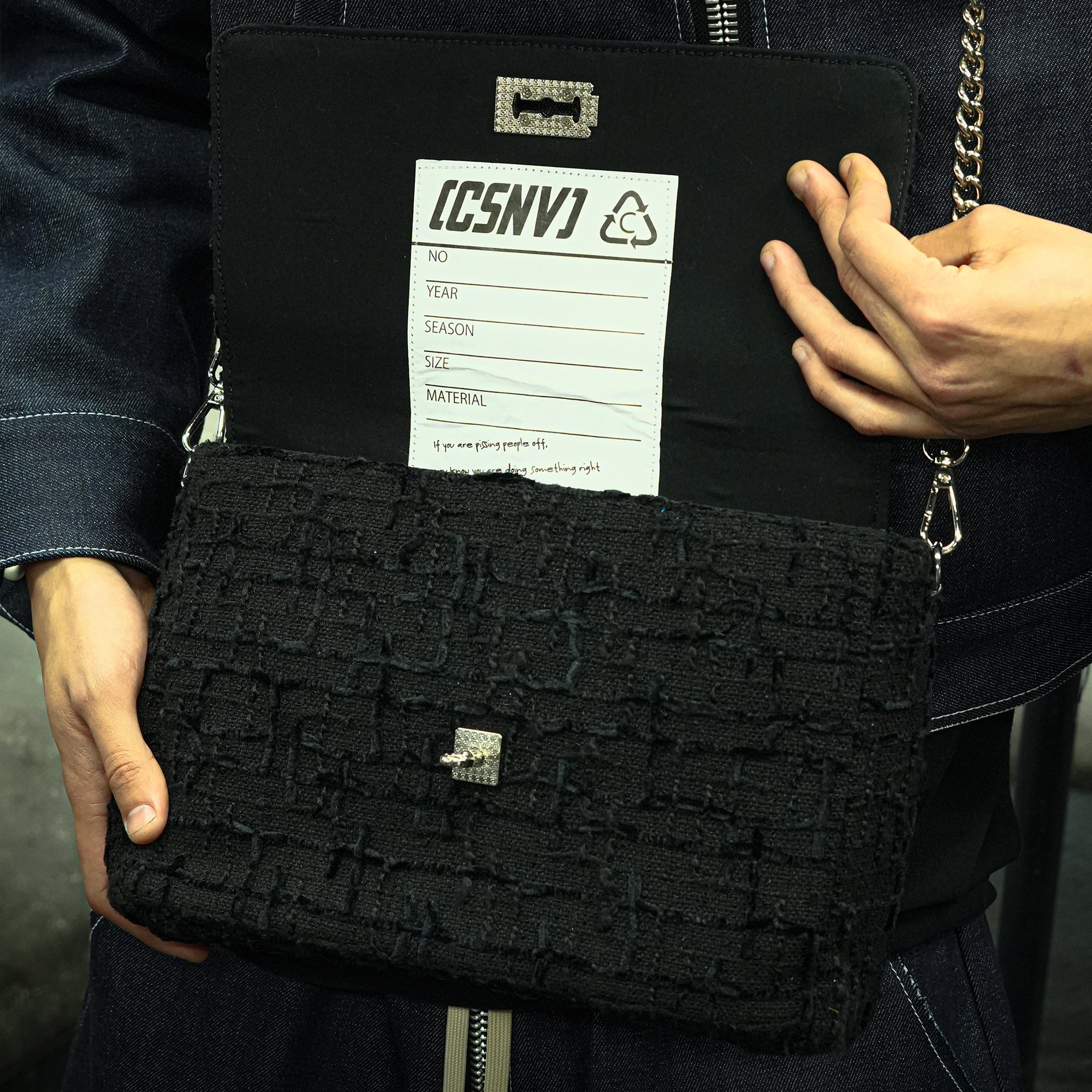 Rough Neck Tweed Bag