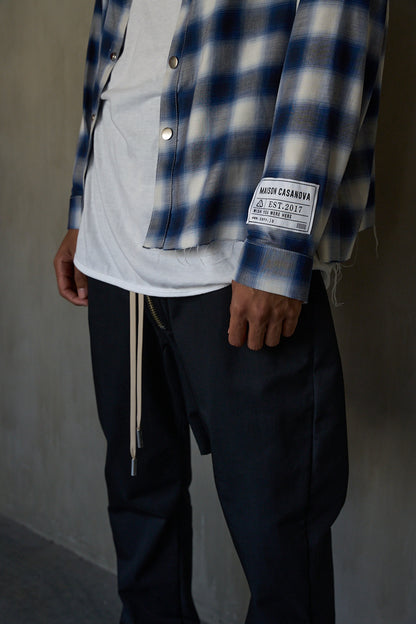 Ombre Check Shirts Jacket ''FROGMAN''