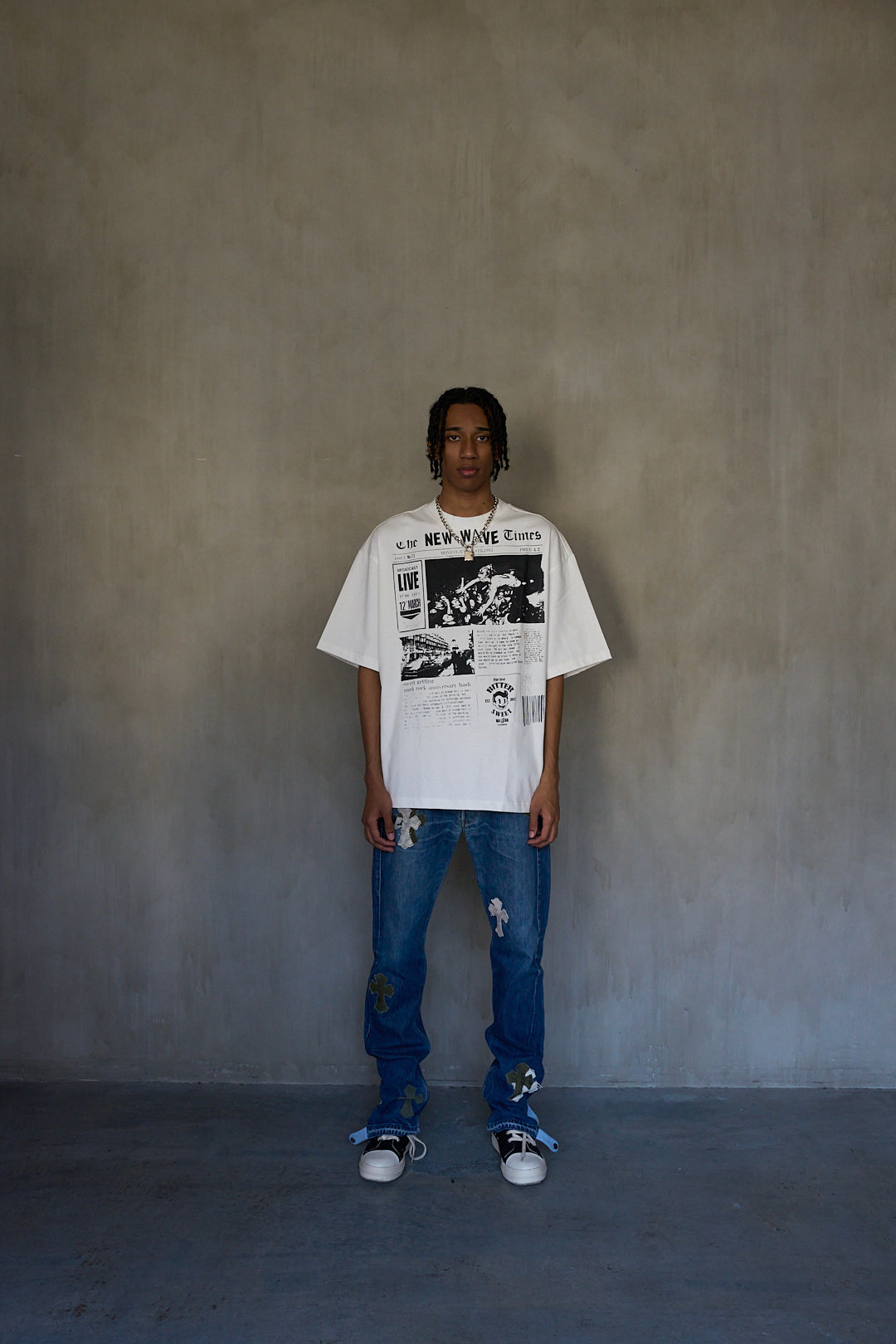 News Paper Long Sleeve Tee