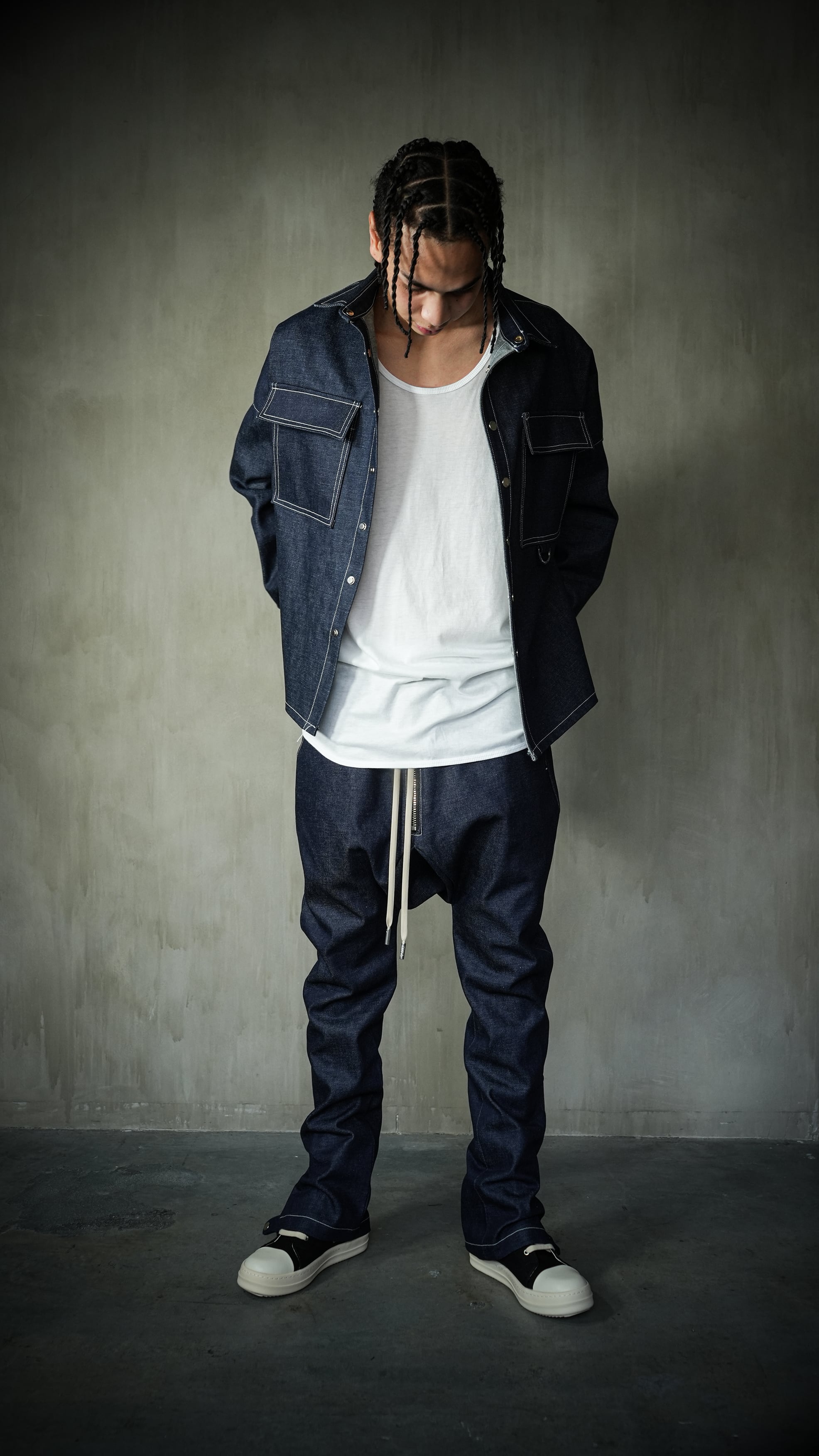 2Way Sarouel Denim Pants ''FROGMAN''メゾンカサノバ Denim Jacket