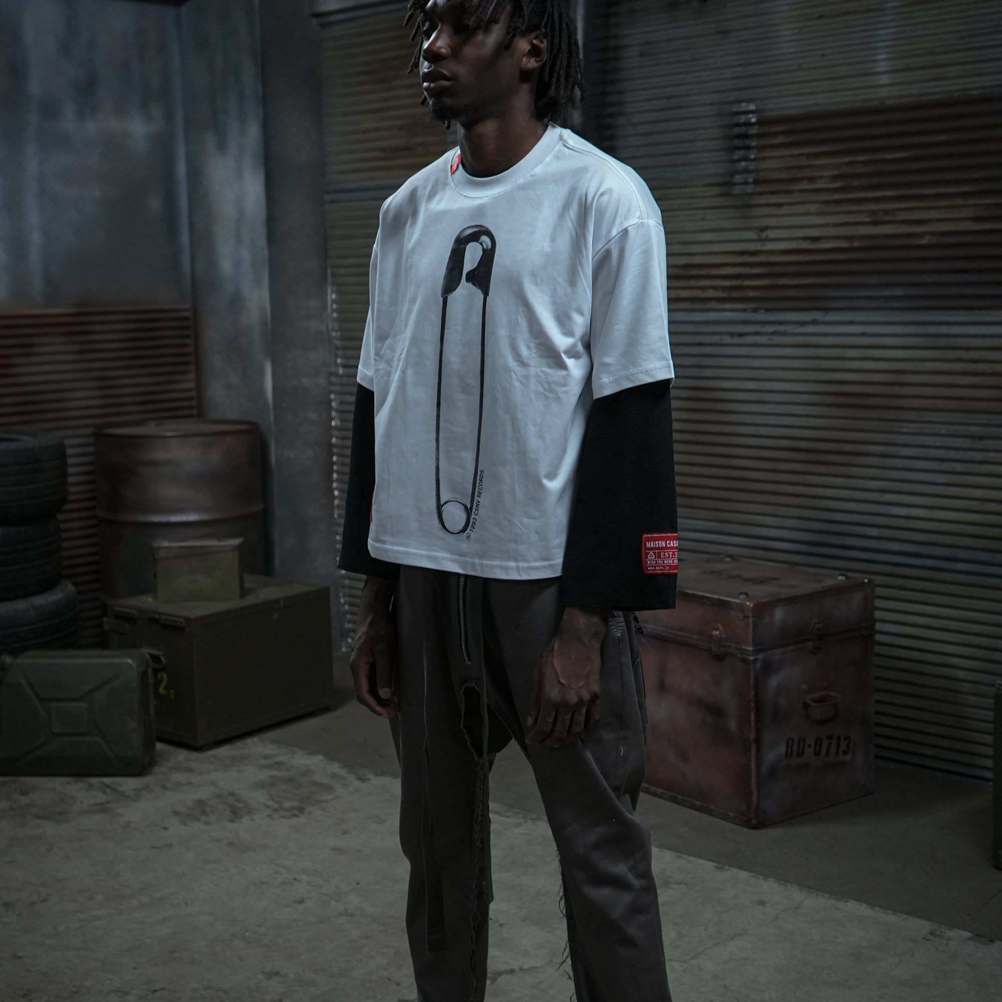 ''SAFETY PIN''Tee