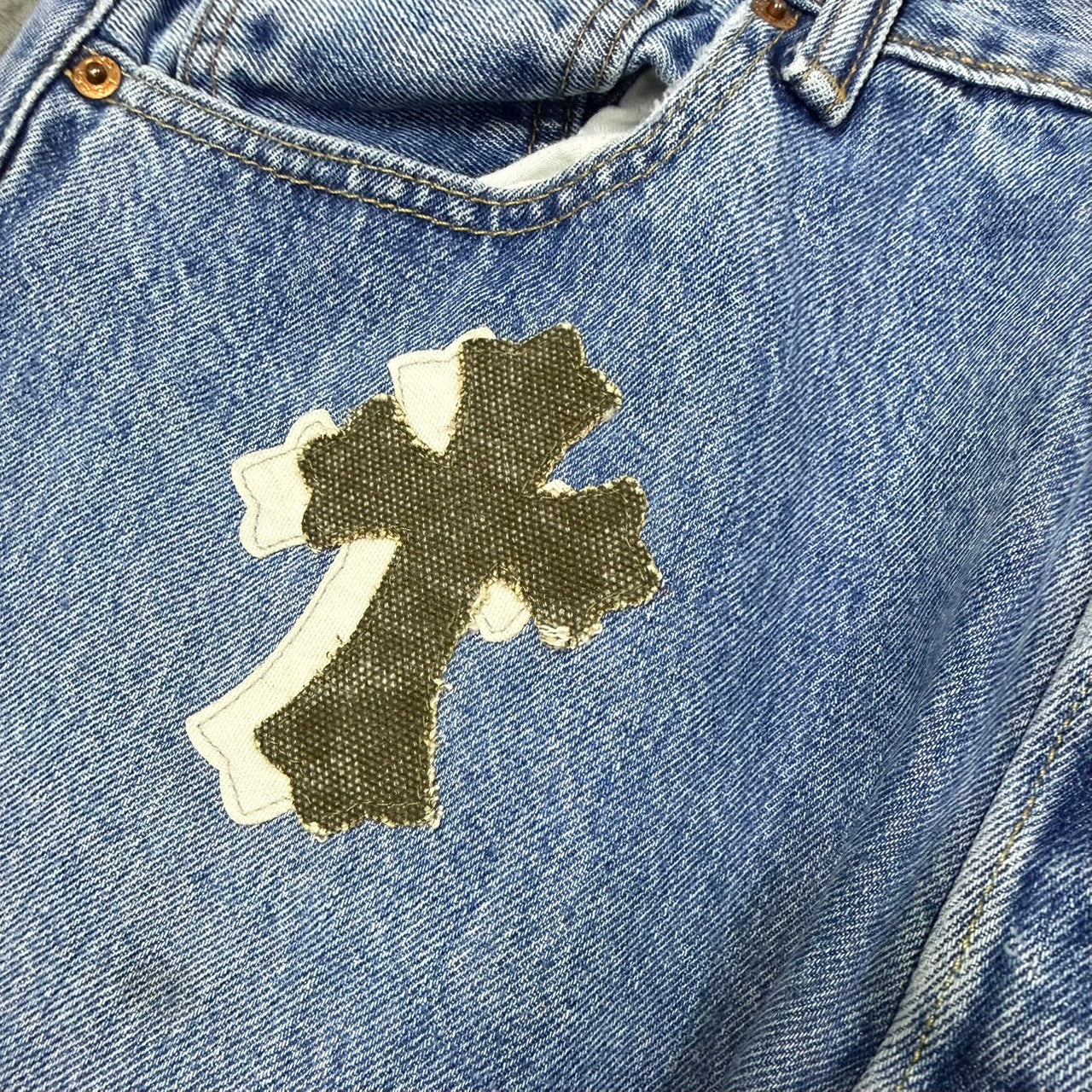 Re:Cross Patch 2Way Denim W36L29