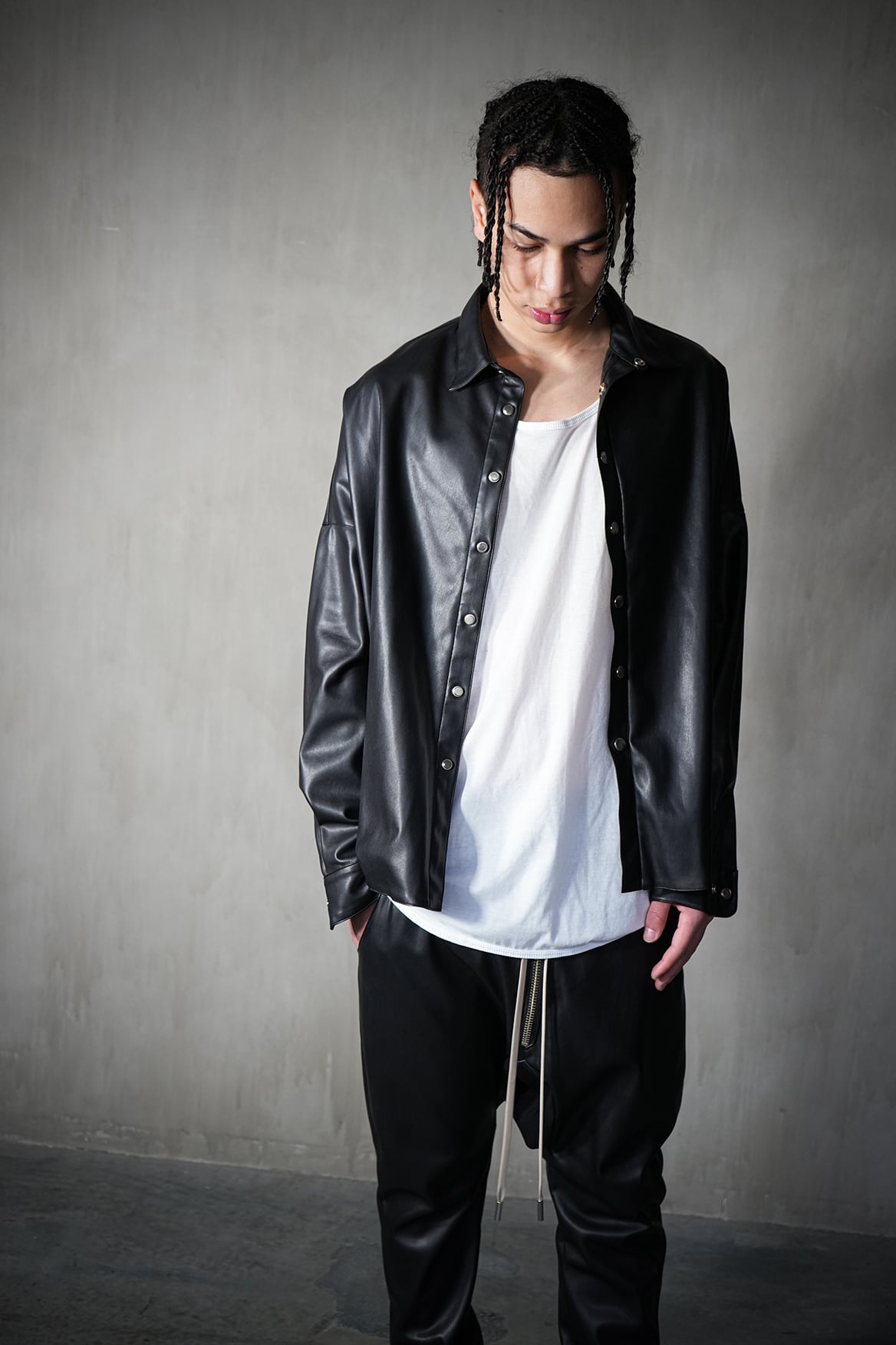 Lether Shirts Jacket ''FROGMAN''