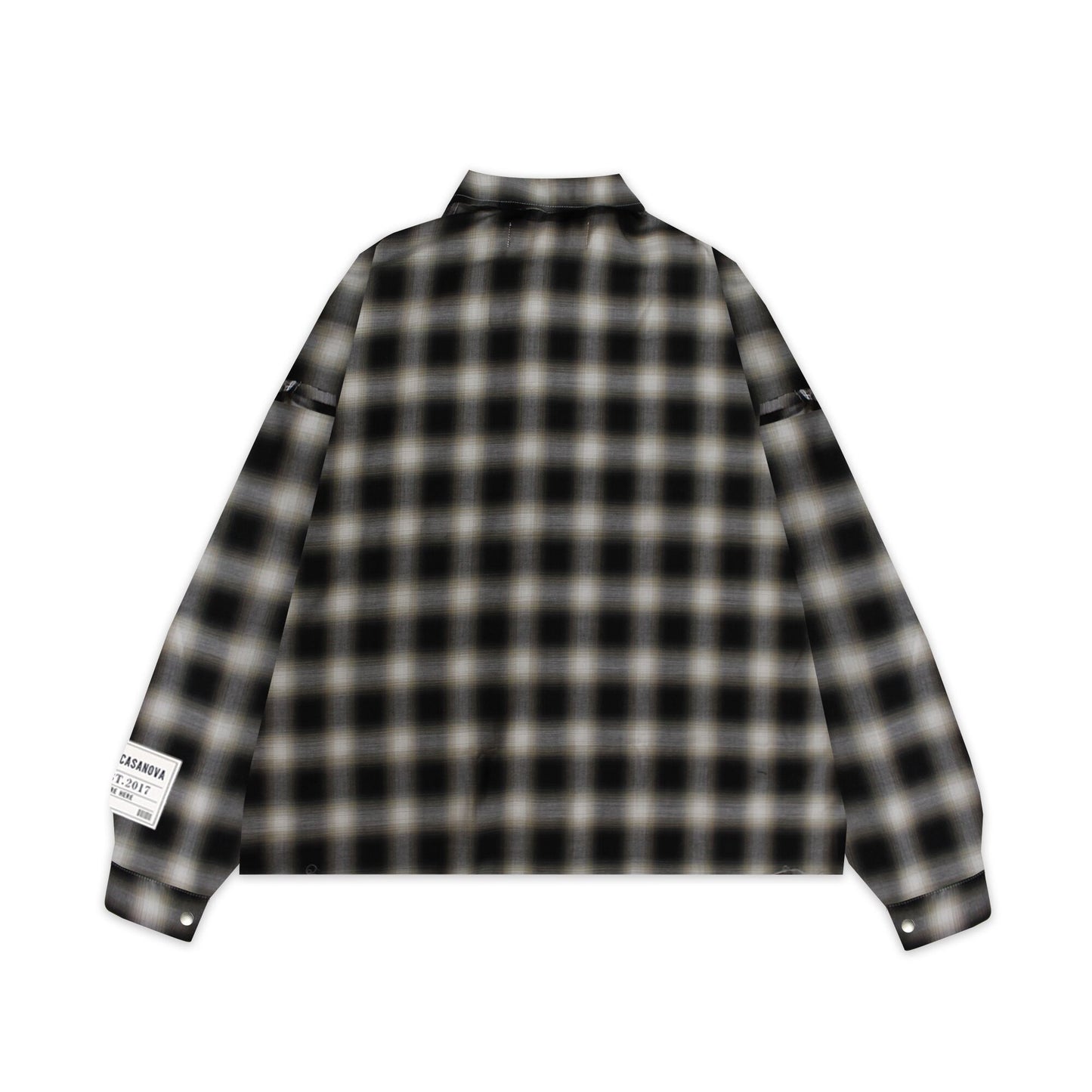 Ombre Check Shirts Jacket ''FROGMAN''