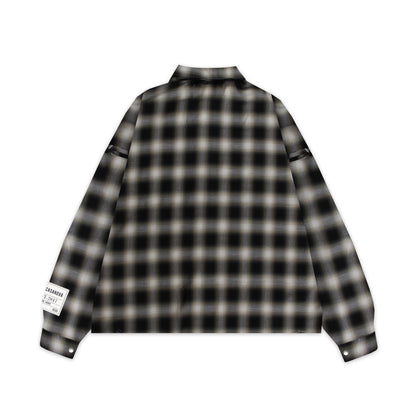 Ombre Check Shirts Jacket ''FROGMAN''