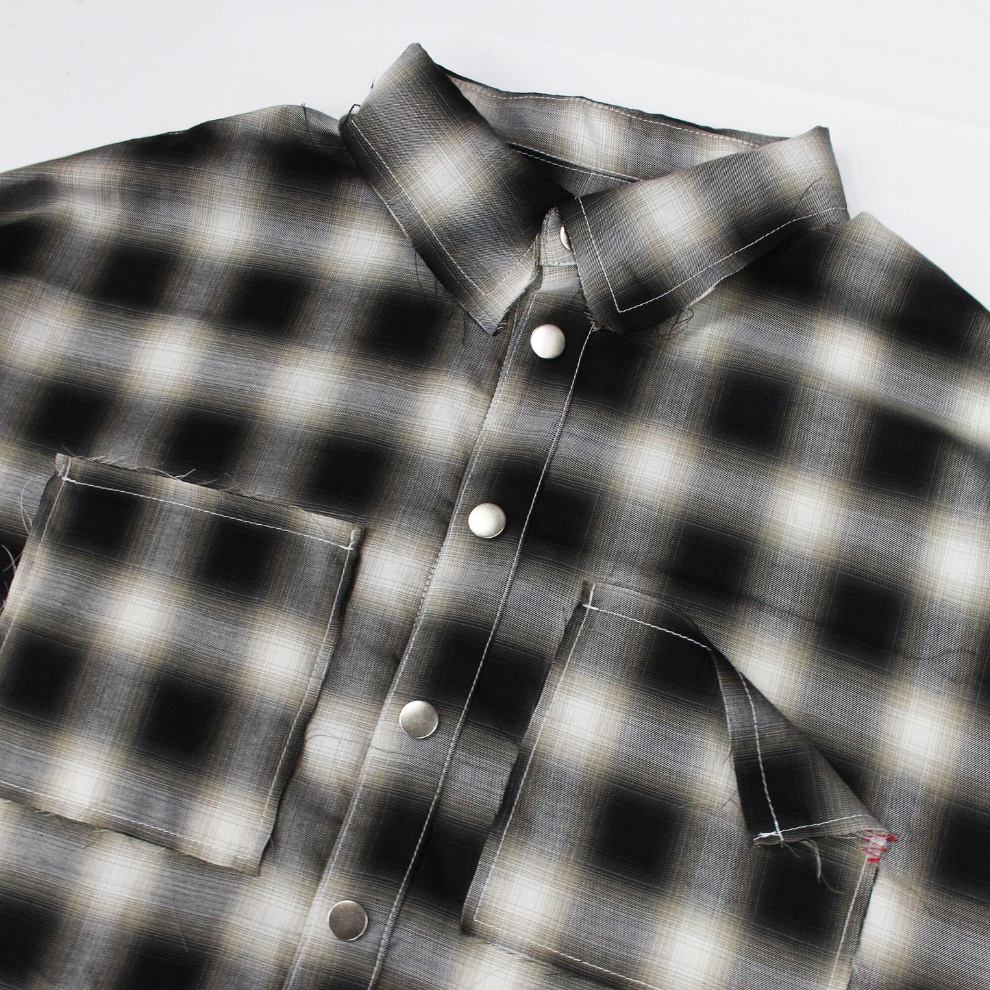 Ombre Check Shirts Jacket ''FROGMAN''