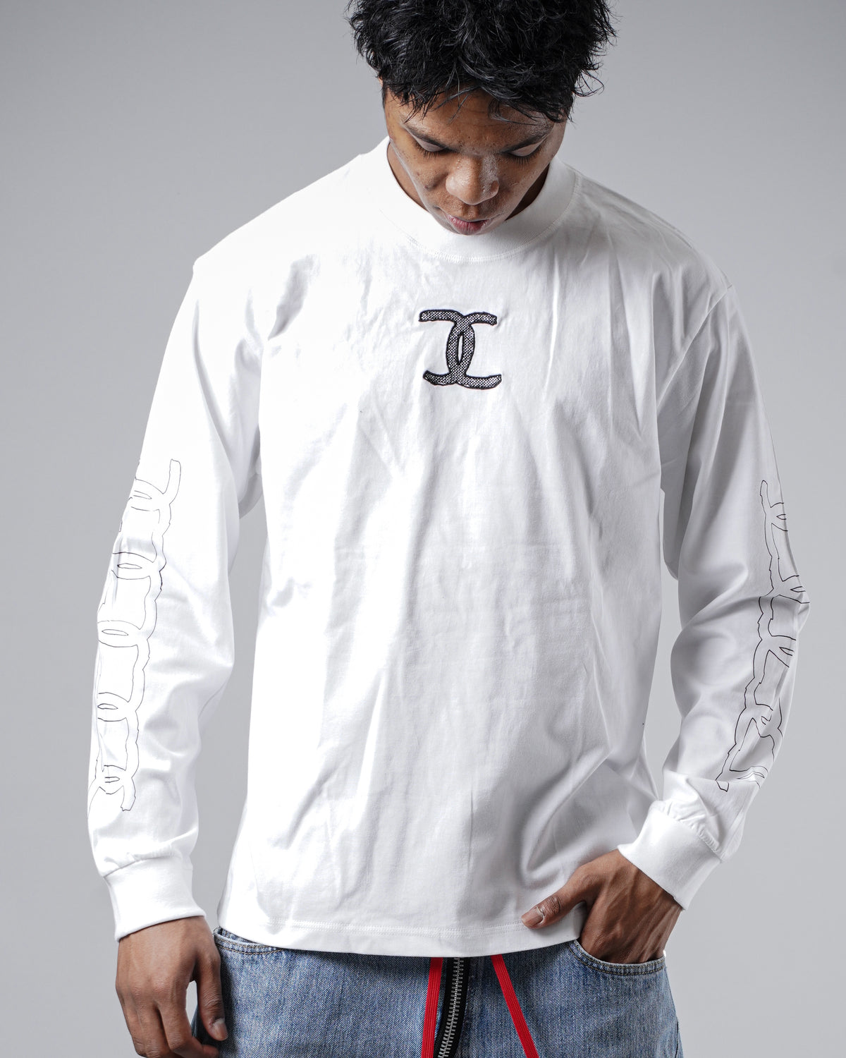 Fake ''CC'' Long Sleeve Tee