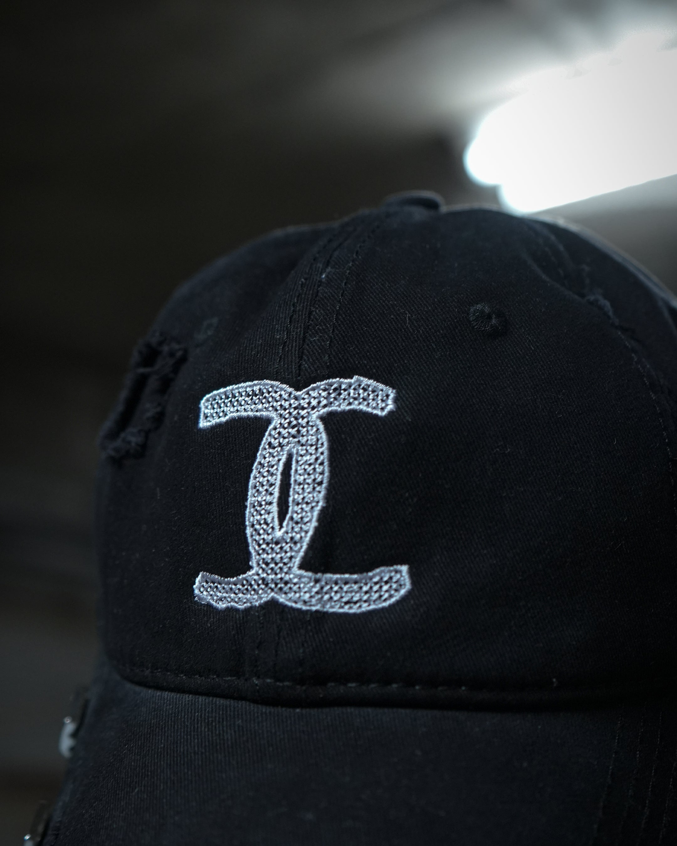 Distressed ''FAKE CC'' Cap