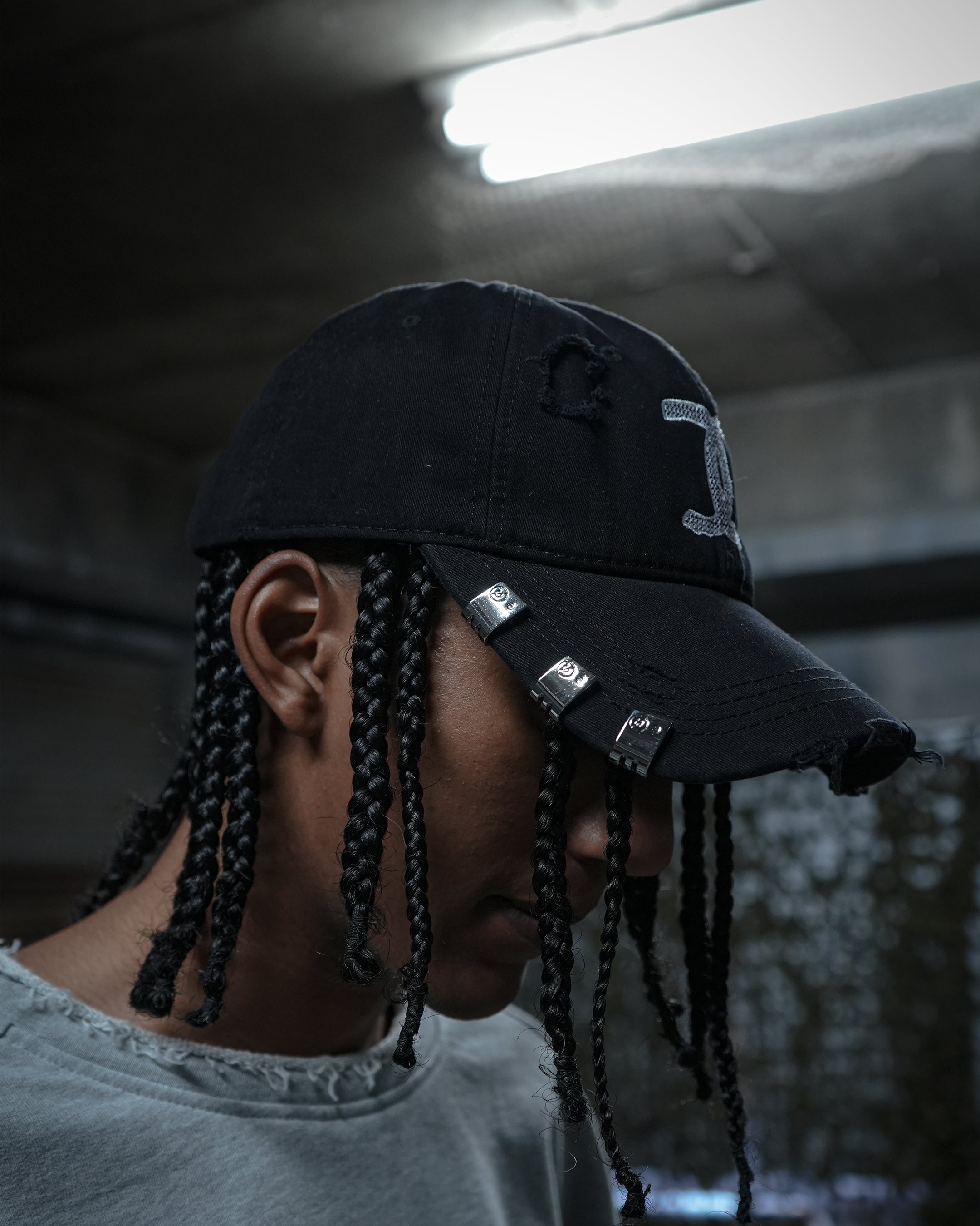 Distressed ''FAKE CC'' Cap