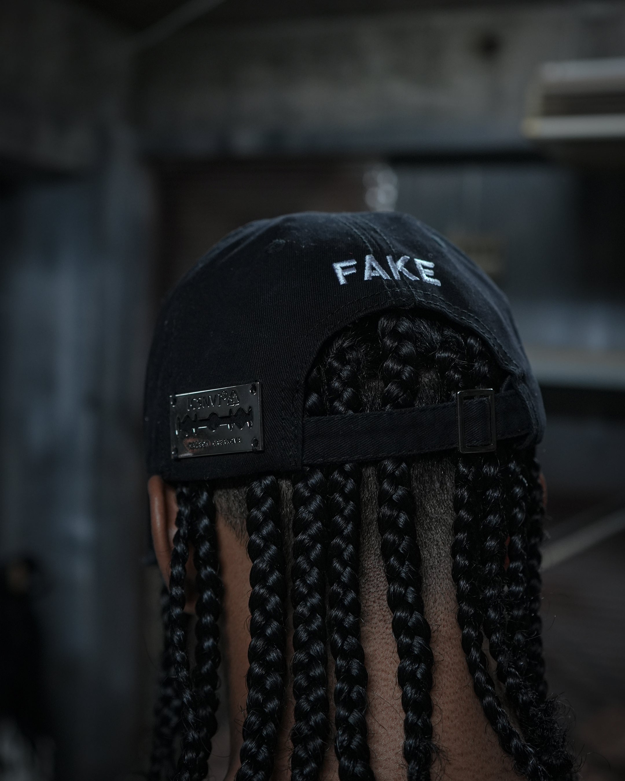 Distressed ''FAKE CC'' Cap