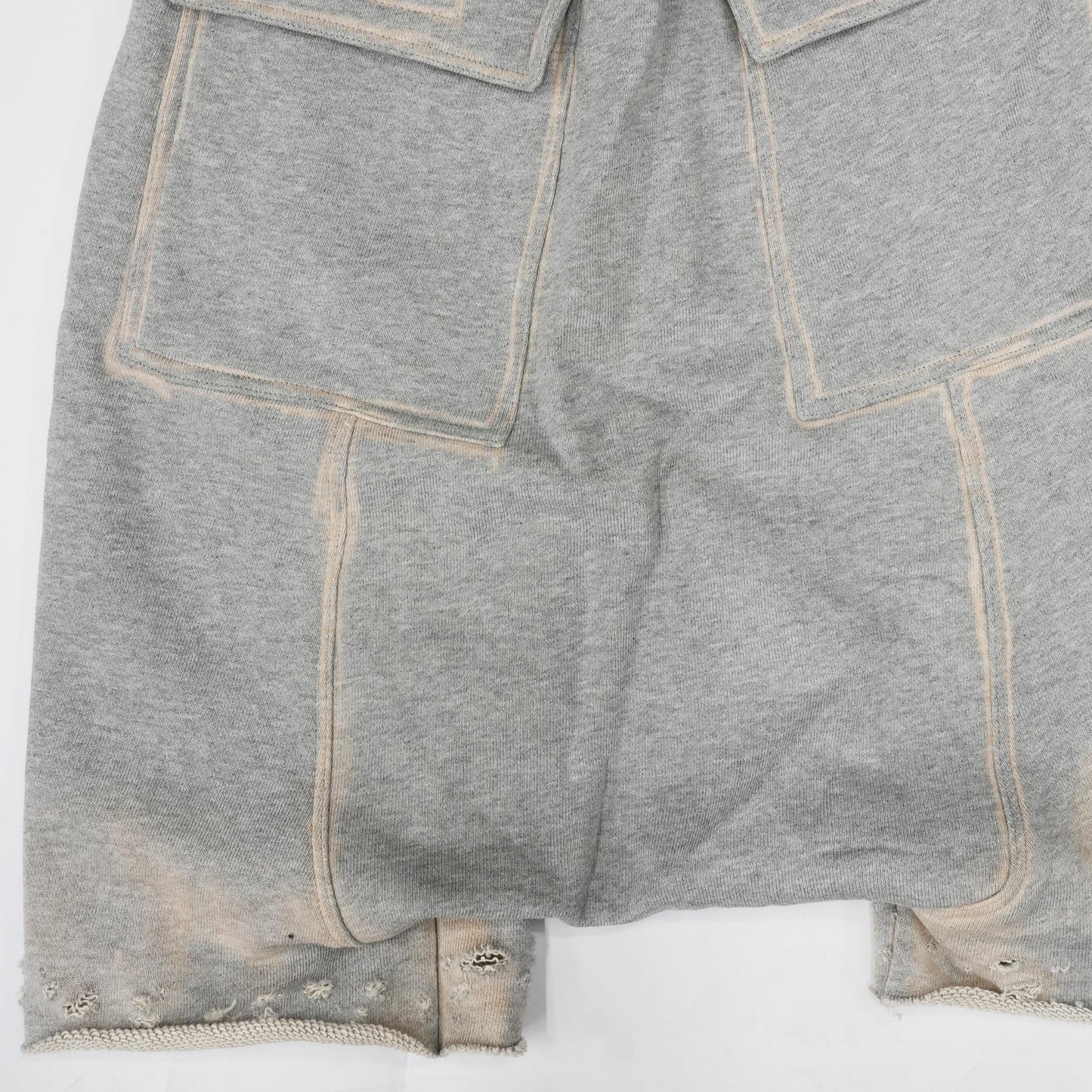 Distressed Sweat Sarouel Baggy Pants