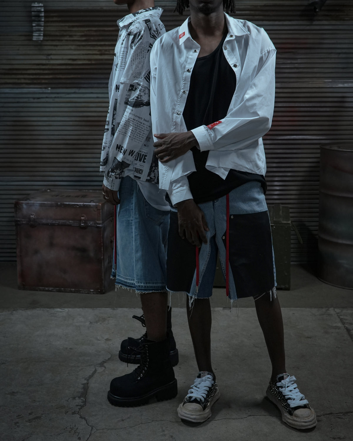 Re:501 Baggy Double Knee Half Pants