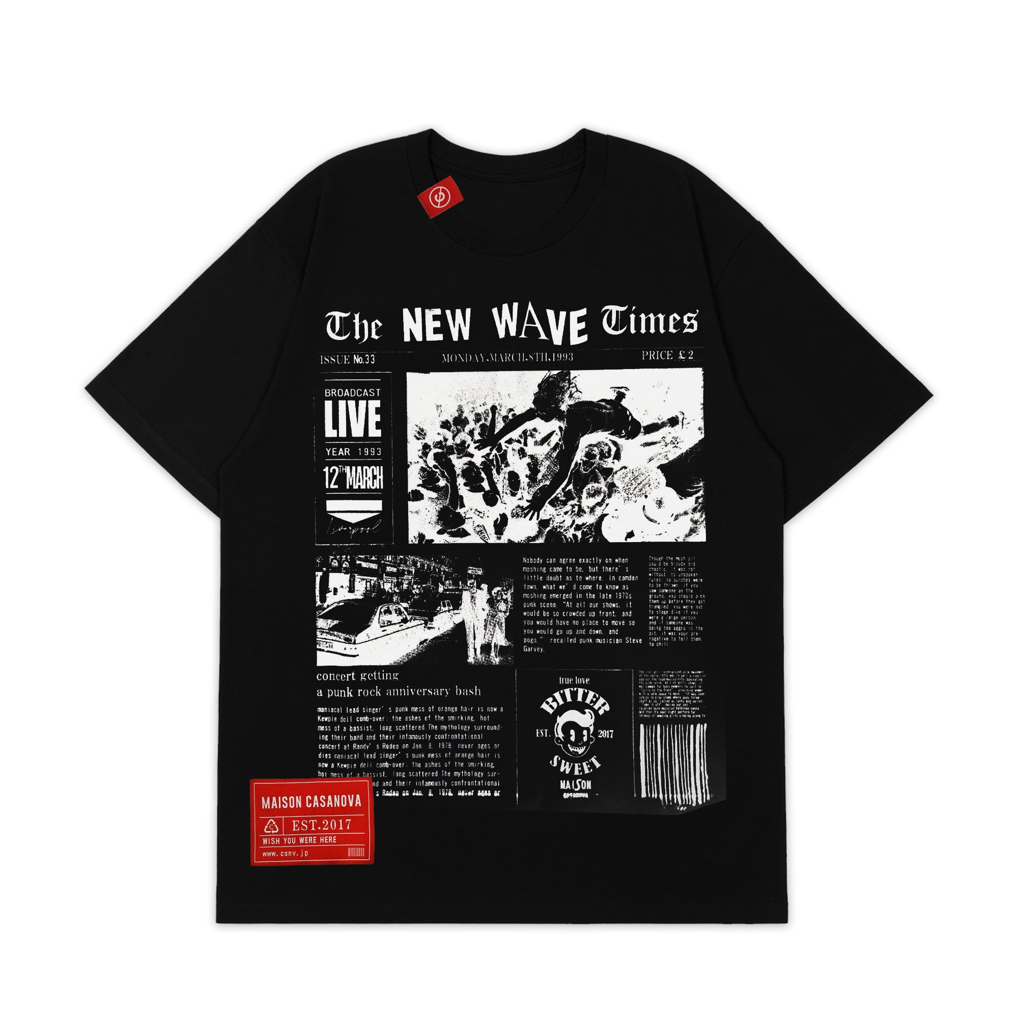 CASANOVA VINTAGE カサノバ ヴィンテージ CROPPED t-shirts ロゴ Tシャツ ブラック サイズ M 63276 CASANOVA VINTAGE カサノバ ヴィンテージ CROPPED t-shirts ロゴ T