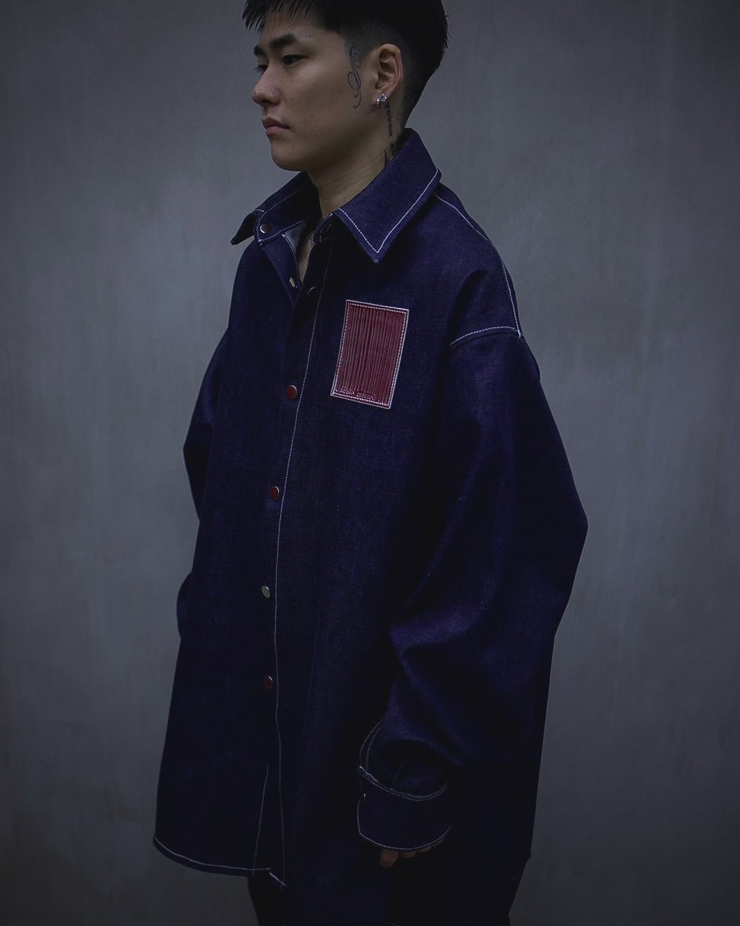 오버사이즈 데님 자켓 GIANT
