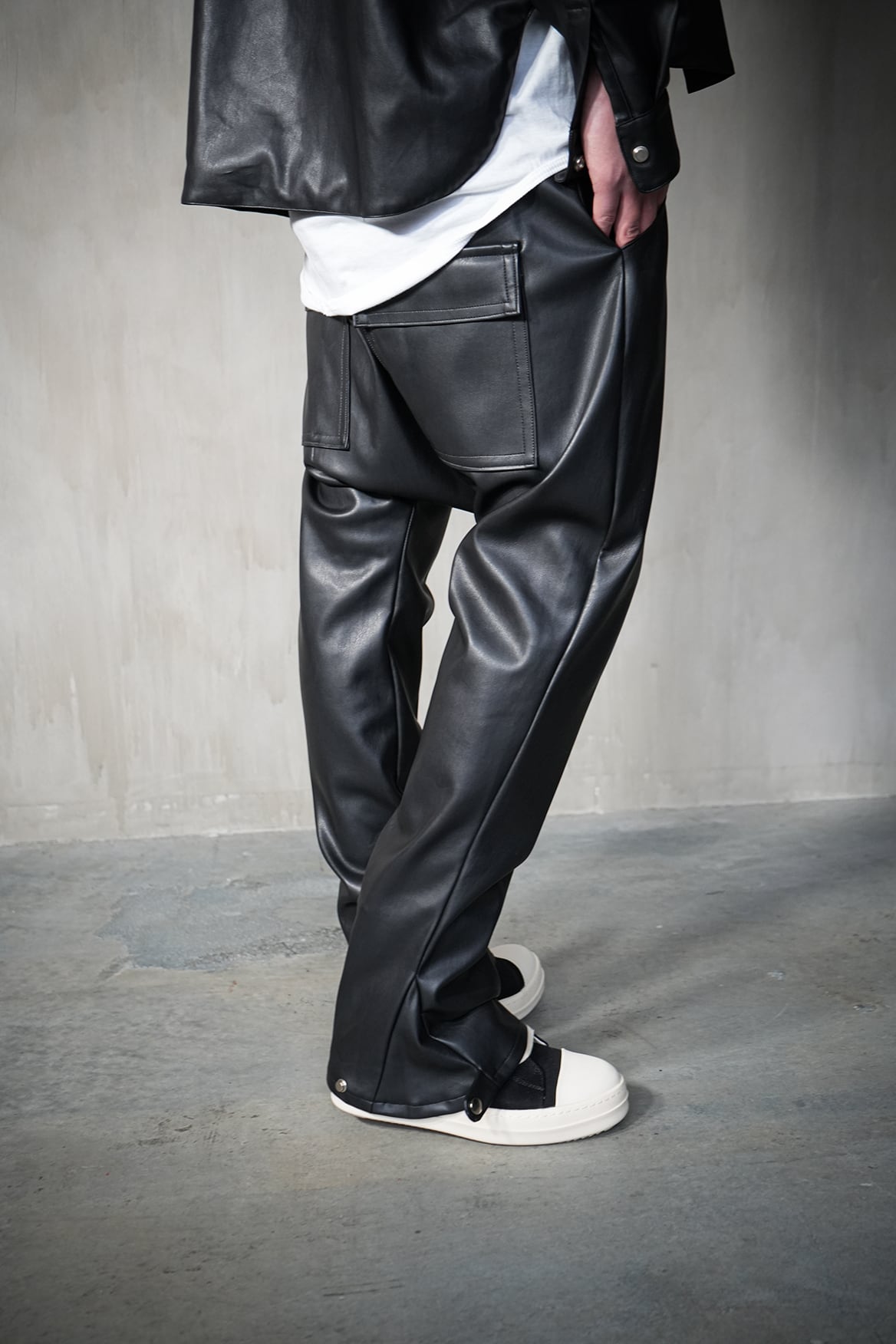 Lether Sarouel Pants ''FROGMAN''