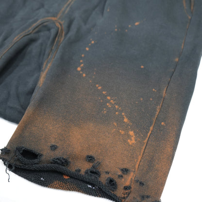 Distressed Sweat Sarouel Baggy Pants