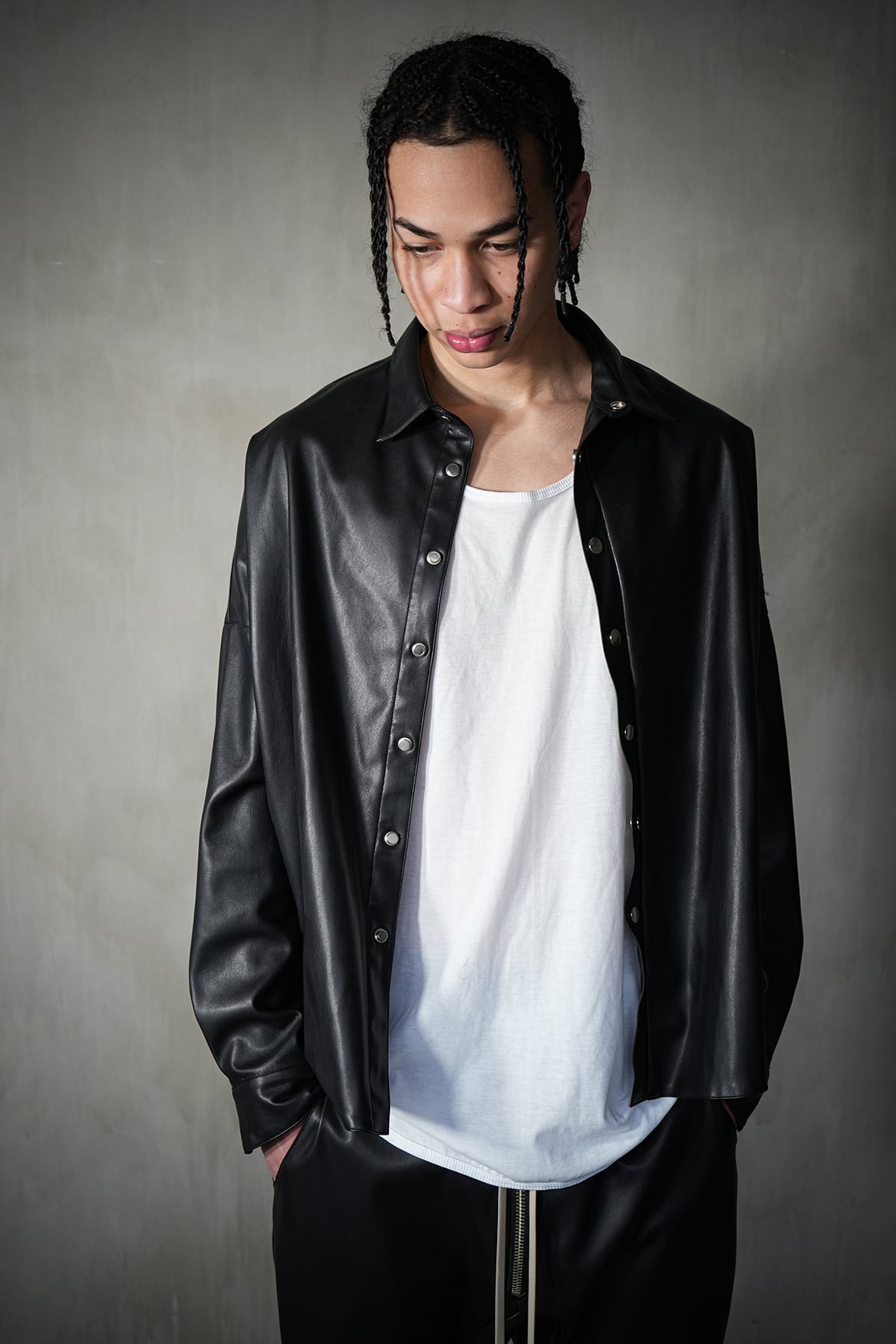 Lether Shirts Jacket ''FROGMAN''