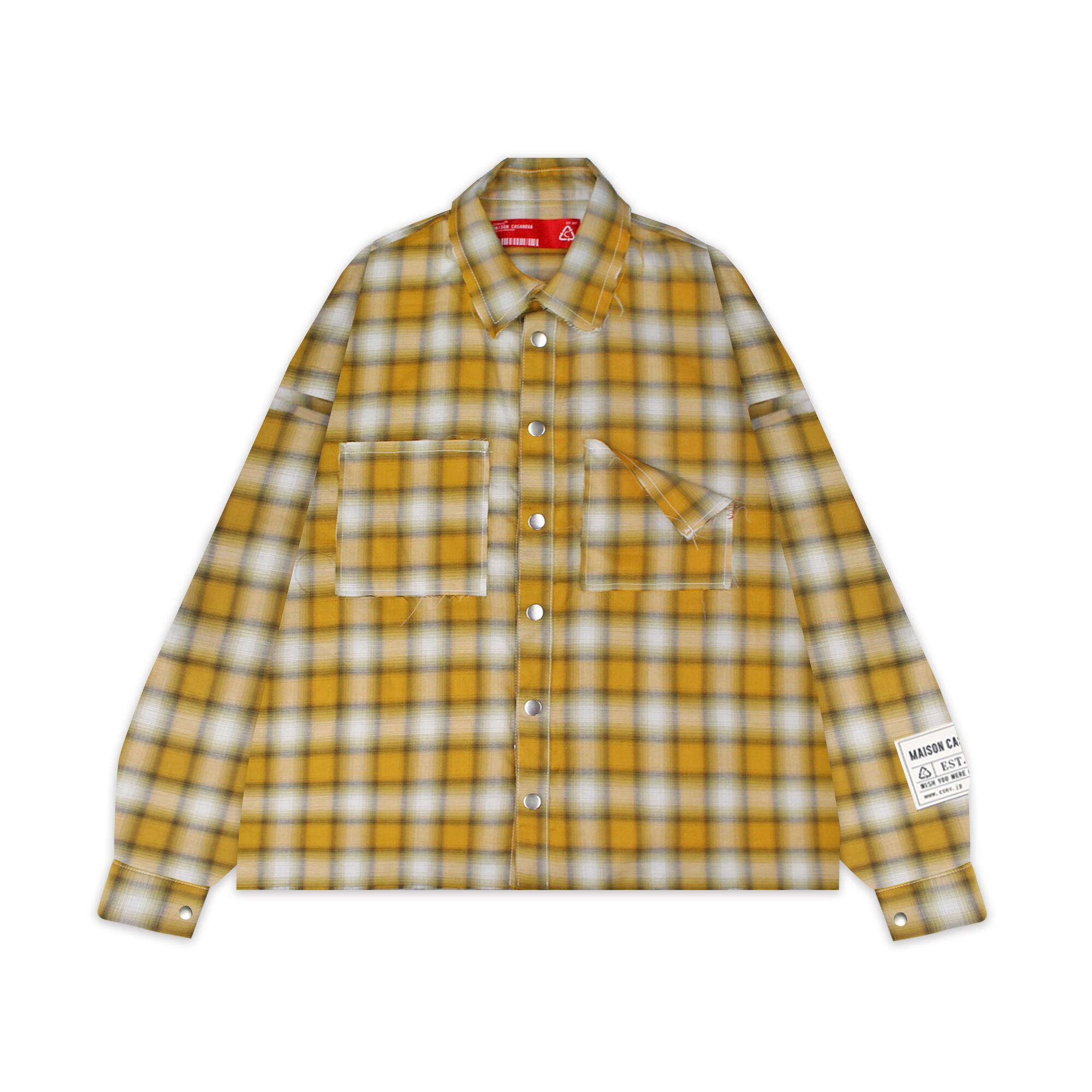Ombre Check Shirts Jacket ''FROGMAN''