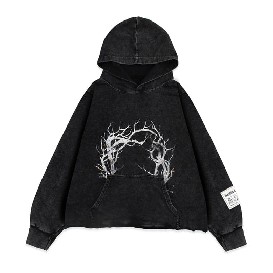 Cropped Hoodie "THE LIFE ON MARS"