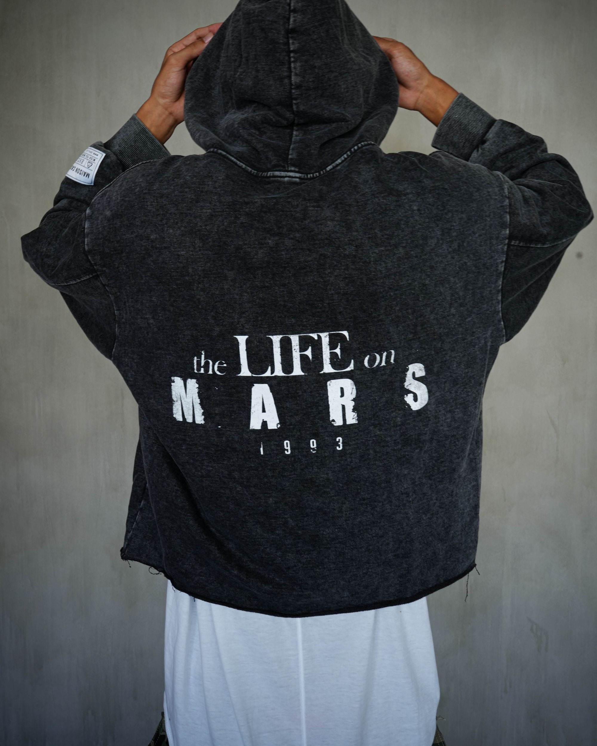 Cropped Hoodie "THE LIFE ON MARS"