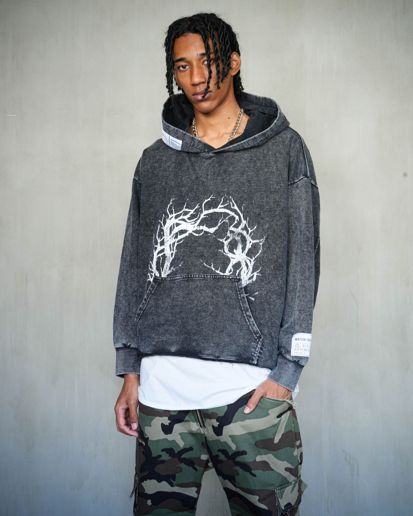 Cropped Hoodie "THE LIFE ON MARS"