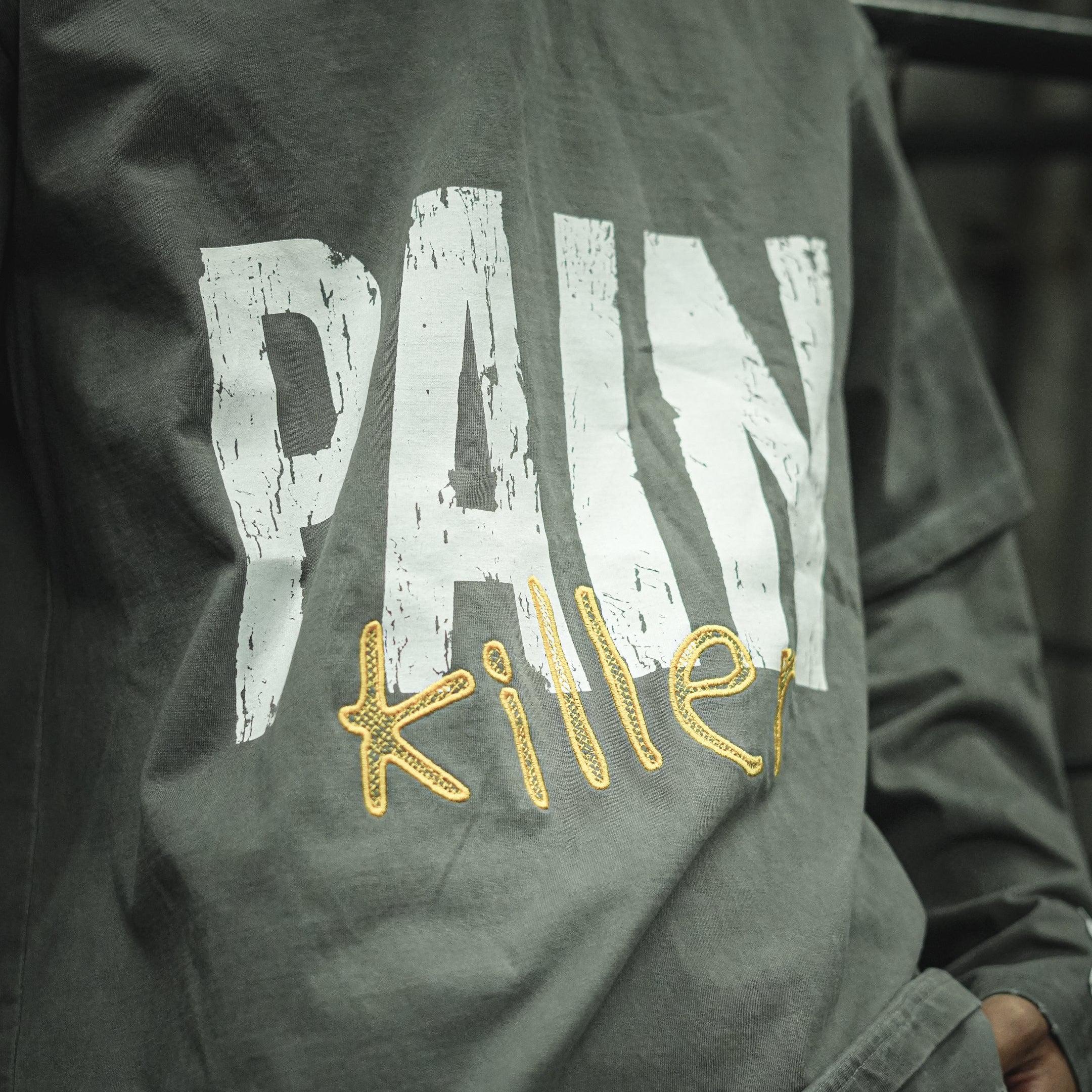 Layerd Long Sleeve Tee ''PAIN KILLER''メゾンカサノバ 山本裕典 着用