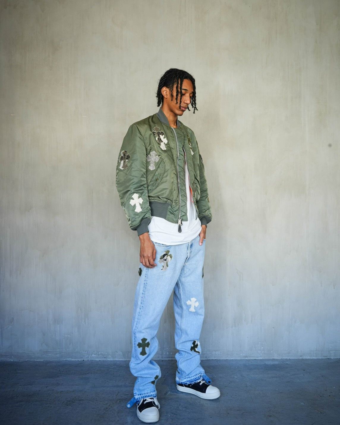 Re:Cross Patch 2Way Denim W38L34