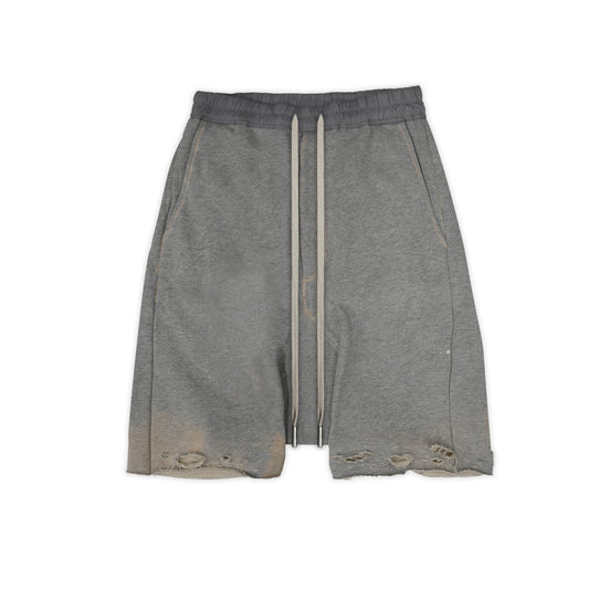 Distressed Sweat Sarouel Baggy Pants
