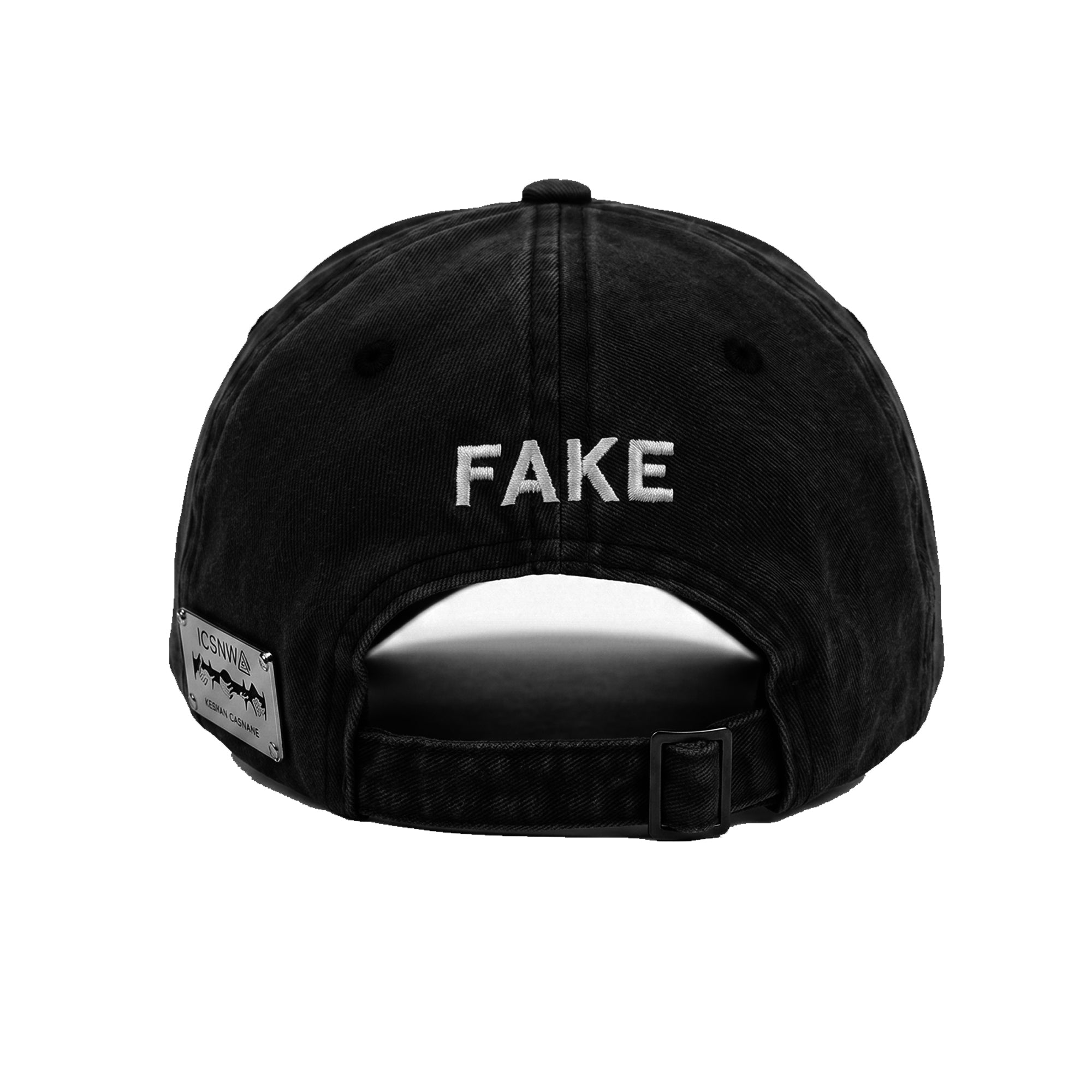 Distressed ''FAKE CC'' Cap
