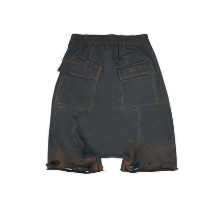 Distressed Sweat Sarouel Baggy Pants