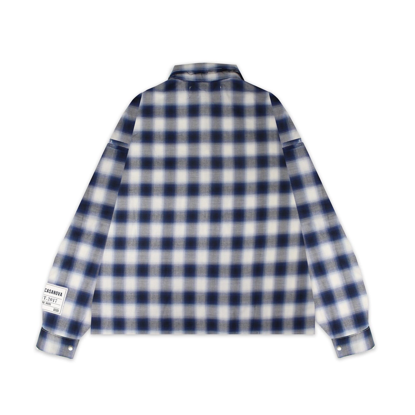 Ombre Check Shirts Jacket ''FROGMAN''
