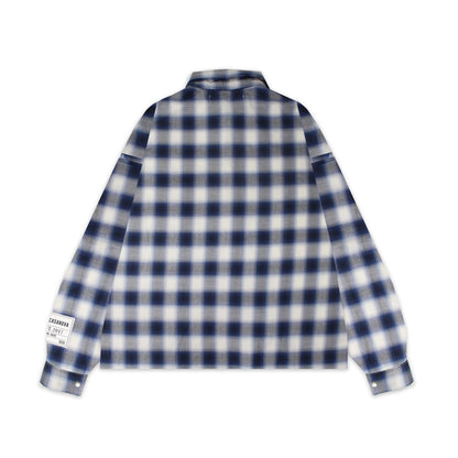 Ombre Check Shirts Jacket ''FROGMAN''