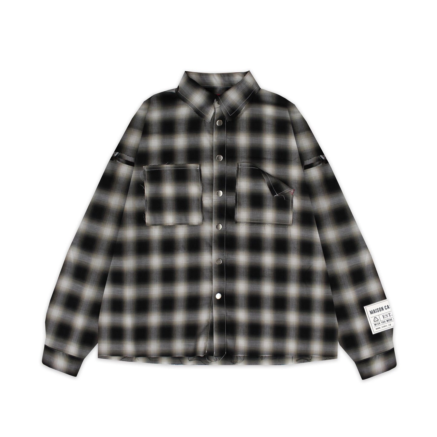 Ombre Check Shirts Jacket ''FROGMAN''