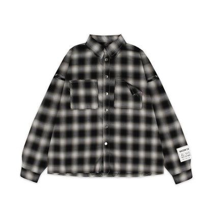 Ombre Check Shirts Jacket ''FROGMAN''