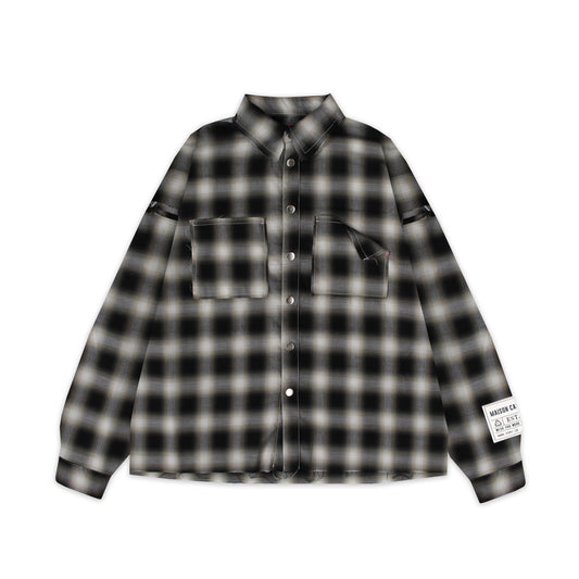 Ombre Check Shirts Jacket ''FROGMAN''