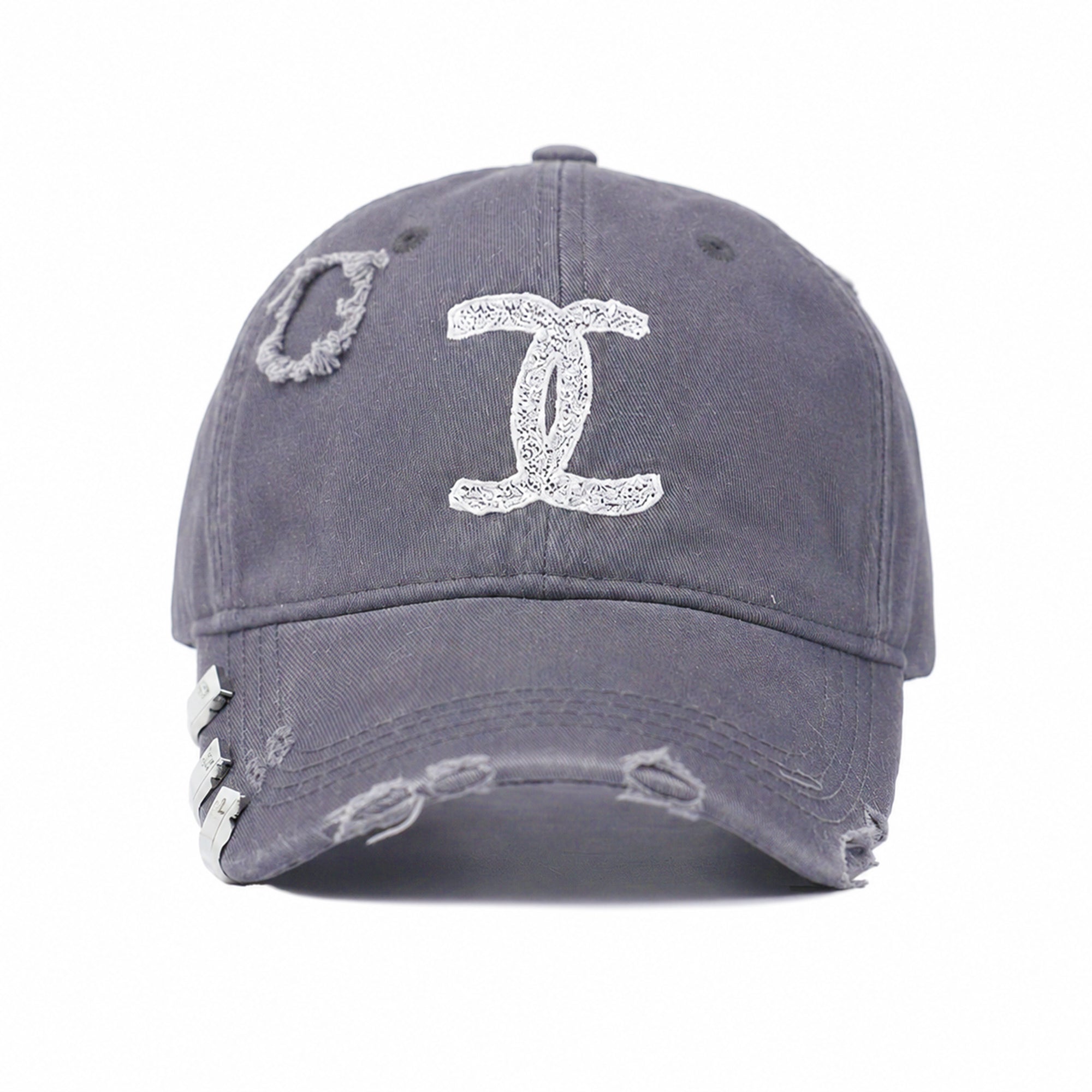 Distressed ''FAKE CC'' Cap